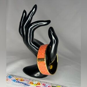 Talbots Vibrant Orange Patterned Bangle